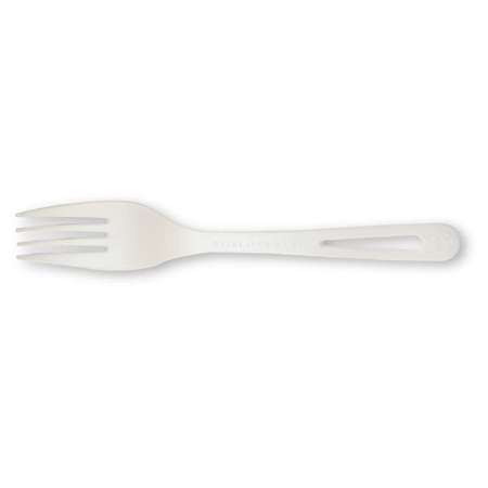 World Centric World Centric TPLA Compostable Corn Starch Fork, PK1000 FO-PS-6